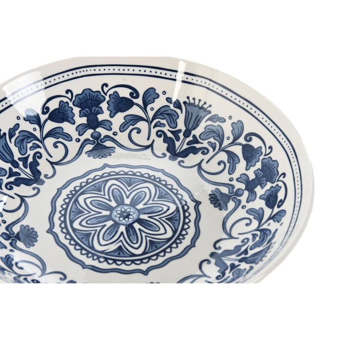 DKD Home Decor Set de Vajilla Etnica Azul de 18 Piezas DKD Home Decor Set de Vajilla Etnica Azul de 18 Piezas