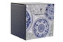 DKD Home Decor Vajilla Árabe Azul Blanco Porcelana 27 x 2 x 27 cm Set de 18 Piezas Apto Microondas y Lavavajillas