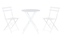 DKD Home Decor Mesa Terraza y Jardín Verde Metal 60 x 71 x 60 cm Set de 3