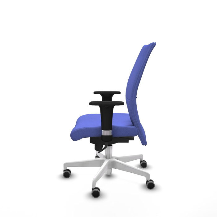 PIQUERAS Y CRESPO Silla Albacete Confidente Azul Claro con Mecanismo Sincro y Base Blanca PIQUERAS Y CRESPO Silla Albacete Confidente Azul Claro con Mecanismo Sincro y Base Blanca