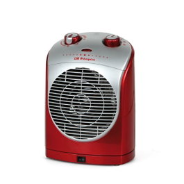 Orbegozo FH 5025 Calefactor Oscilante 2200W Rojo y Plata