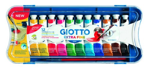 Tempera Giotto 12 Ml (Tubo) Estuche De 12 Tempera Giotto 12 Ml (Tubo) Estuche De 12