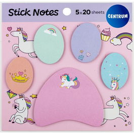 Banderitas Adhesivas Centrum Unicorn Pack De 5