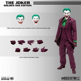 Mezco Toyz Figura One:12 Collective DC Universe The Joker Golden Age Edition - Figura de Acción Coleccionable con 28 puntos de articulación y accesorios, escala 1:12 (17 cm)