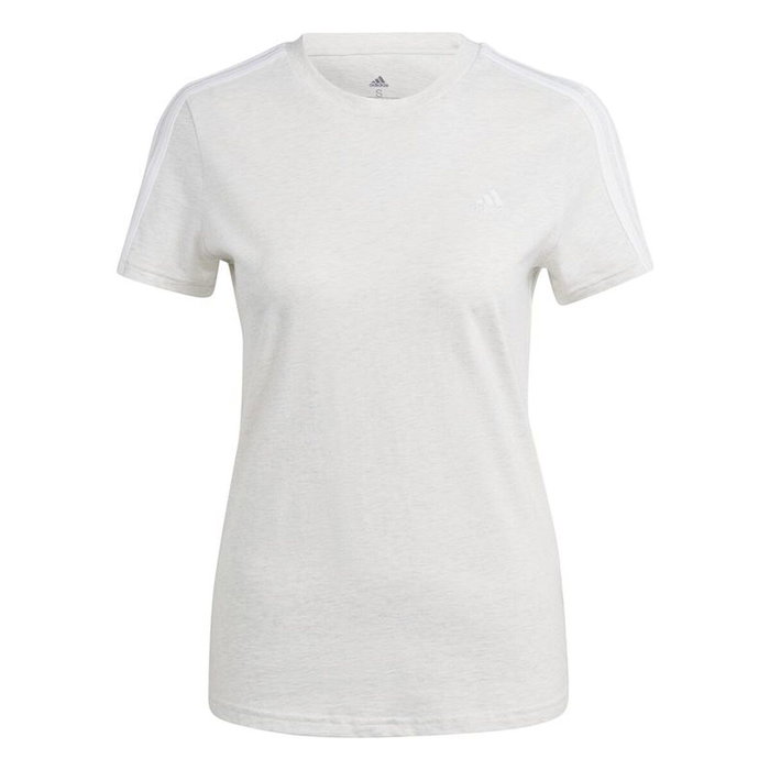 Camiseta de Manga Corta Mujer Adidas 3S Blanco Camiseta de Manga Corta Mujer Adidas 3S Blanco