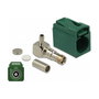 DeLOCK 89717 Conector coaxial FAKRA E macho de 90°