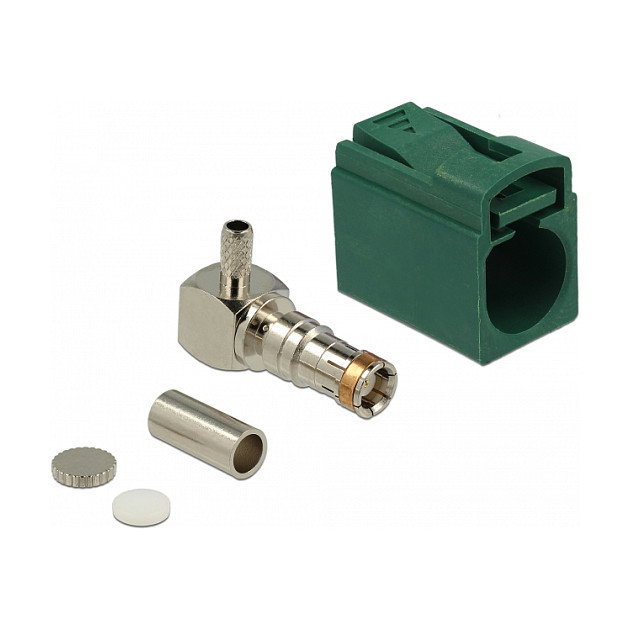 DeLOCK 89717 Conector coaxial FAKRA E macho de 90°