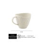 SUMMA BARISTA Taza blanca para café, 27 cl (27.5 cl), 7.5 cm alto, 9.5 cm diametro, apta lavavajillas, vitro porcelana (Set de 6)