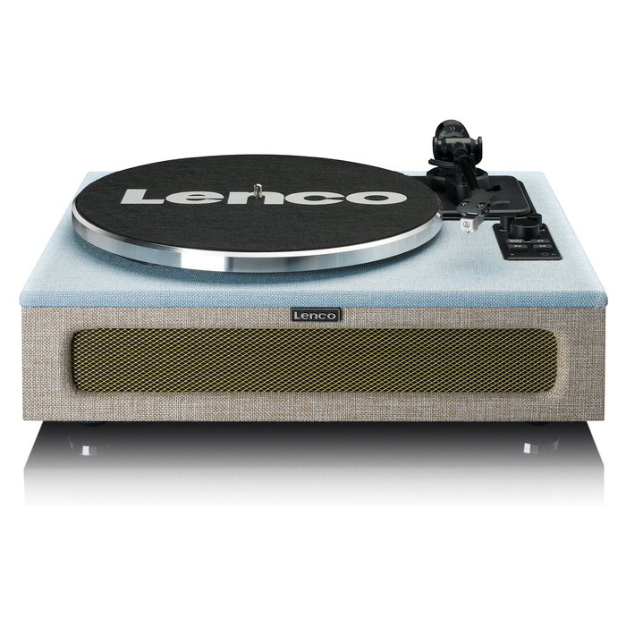 Lenco LS-440BUBG - Tocadiscos Vinilo con 4 Altavoces Integrados, Plato Giratorio