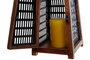DKD Home Decor Portavelas de Mango y Metal Negro y Natural 15x15x26 cm