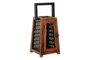 DKD Home Decor Portavelas de Mango y Metal Negro y Natural 15x15x26 cm