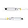 StarTech.com Cable USB-C USB4 Gen 3x2 de 1m, 40 Gbps, 240W, Blanco