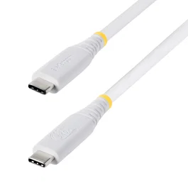 StarTech.com Cable USB-C USB4 Gen 3x2 de 1m, 40 Gbps, 240W, Blanco