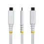 StarTech.com Cable USB-C USB4 Gen 3x2 de 1m, 40 Gbps, 240W, Blanco