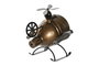 DKD Home Decor Reloj de Sobremesa Helicopter Surtido en Dorado y Negro