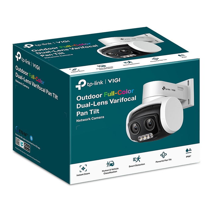 TP-LINK VIGI C540V Cámara de Vigilancia Blanca, 2K, Visión Nocturna, Detección de Personas