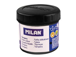 Tempera Milan 40 Ml (Bote) Negro (Set de 6)
