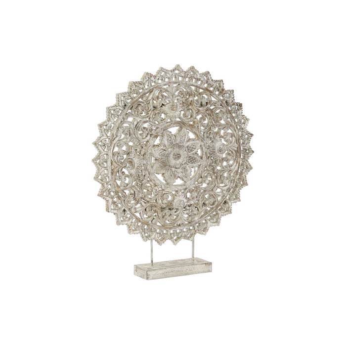 DKD Home Decor Escultura de Madera Tallada a Mano 88x14x108 cm