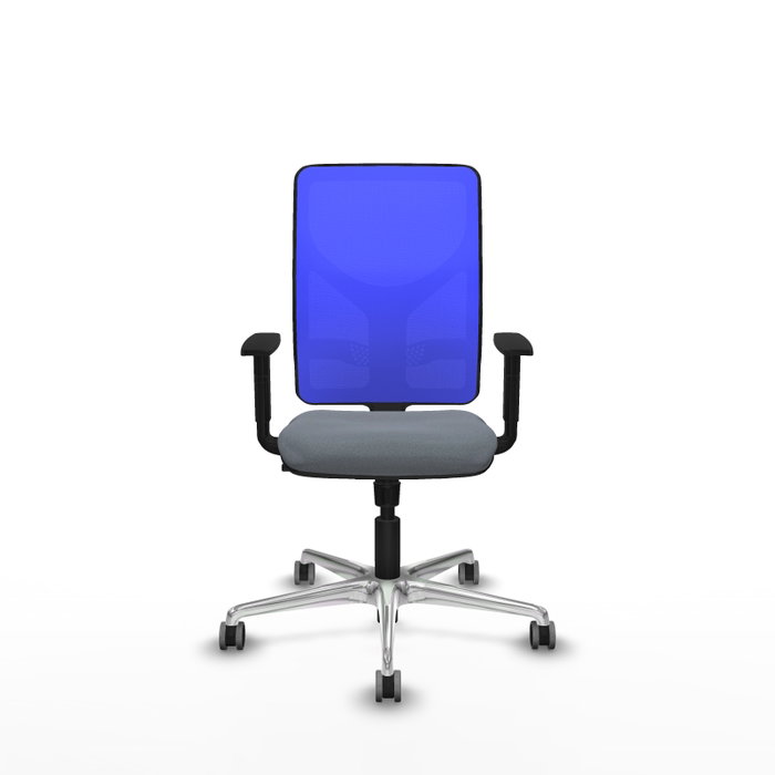 PIQUERAS Y CRESPO Silla de oficina Motilla con mecanismo Sincro, Gris y Azul PIQUERAS Y CRESPO Silla de oficina Motilla con mecanismo Sincro, Gris y Azul