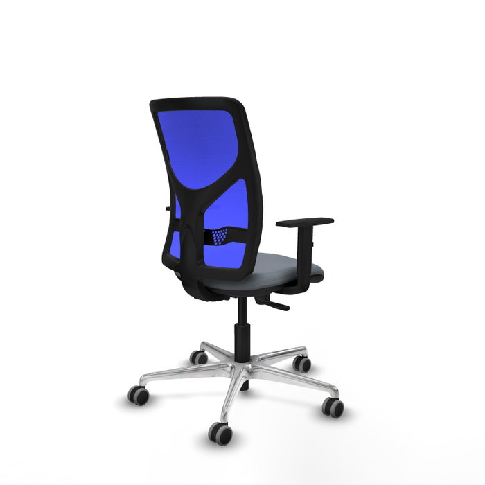 PIQUERAS Y CRESPO Silla de oficina Motilla con mecanismo Sincro, Gris y Azul PIQUERAS Y CRESPO Silla de oficina Motilla con mecanismo Sincro, Gris y Azul