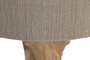 DKD Home Decor Lámpara de Sobremesa de Teca y Hierro 45x45x72 cm