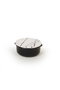 Hermia X00017429 Juego de 12 Cajas de Almacenaje de Gres Cerámico, Blanco y Negro, 4x10cm
