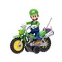 Jakks Pacific Figura Luigi con Vehículo Super Mario 6,35 cm - 9 Puntos de Articulación