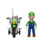 Jakks Pacific Figura Luigi con Vehículo Super Mario 6,35 cm - 9 Puntos de Articulación