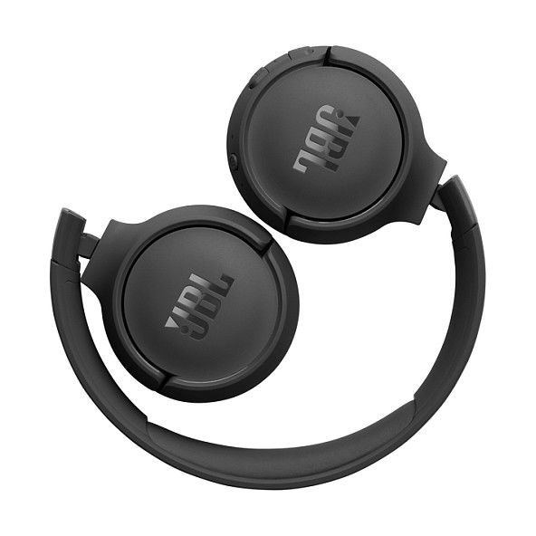 JBL Auriculares Tune 520BT Inalámbricos Bluetooth, Diadema Plegable, 57 Horas de Batería, Negro, JBLT520BTBLKEU