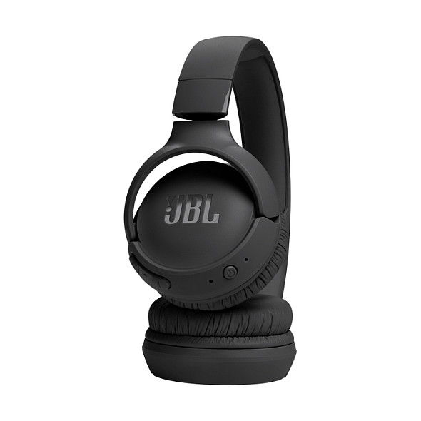 JBL Auriculares Tune 520BT Inalámbricos Bluetooth, Diadema Plegable, 57 Horas de Batería, Negro, JBLT520BTBLKEU
