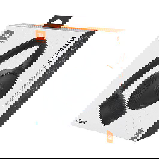 JBL Auriculares Tune 520BT Inalámbricos Bluetooth, Diadema Plegable, 57 Horas de Batería, Negro, JBLT520BTBLKEU