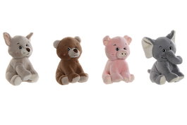 DKD Home Decor Peluche Kids Multicolor Poliester 15 x 20 x 12 cm (12 Unidades)
