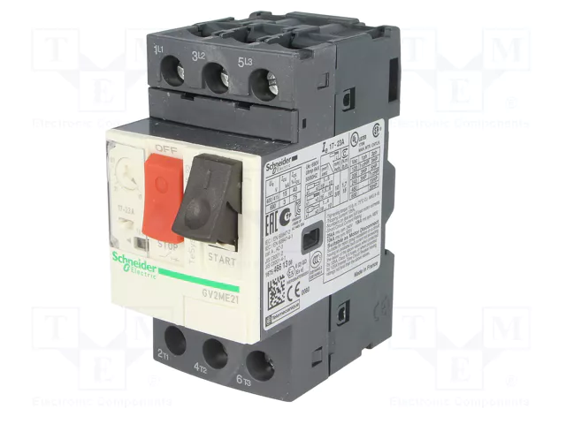 SCHNEIDER ELECTRIC GV2ME21 Interruptor motorizado 9kW 230-690VAC