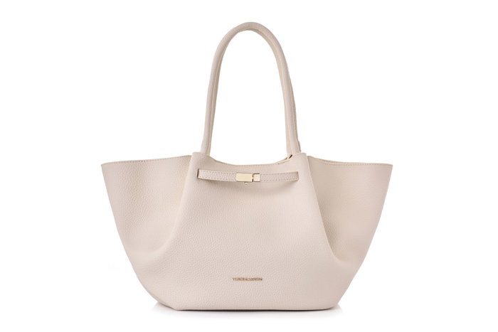 Vince Camuto Bolso de Mano Beige en Piel de Polivinilo Elegante y Duradero Vince Camuto Bolso de Mano Beige en Piel de Polivinilo Elegante y Duradero