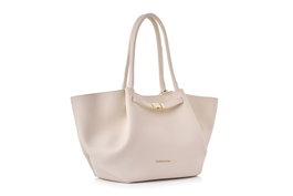 Vince Camuto Bolso de Mano Beige en Piel de Polivinilo Elegante y Duradero