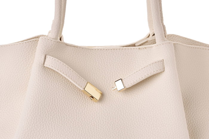 Vince Camuto Bolso de Mano Beige en Piel de Polivinilo Elegante y Duradero Vince Camuto Bolso de Mano Beige en Piel de Polivinilo Elegante y Duradero