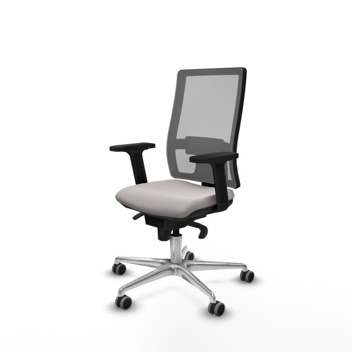 PIQUERAS Y CRESPO Silla de oficina Horna con Mecanismo Sincro, Blanco y Gris PIQUERAS Y CRESPO Silla de oficina Horna con Mecanismo Sincro, Blanco y Gris