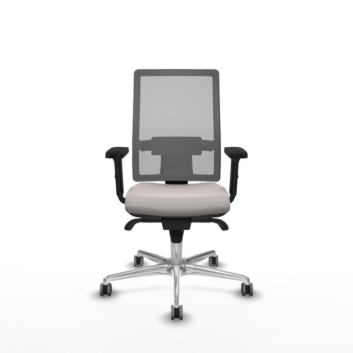 PIQUERAS Y CRESPO Silla de oficina Horna con Mecanismo Sincro, Blanco y Gris PIQUERAS Y CRESPO Silla de oficina Horna con Mecanismo Sincro, Blanco y Gris