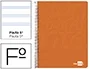 Liderpapel write Cuaderno espiral folio tapa blanda 80 hojas 60gr pauta 2,5 mm con margen color naranja