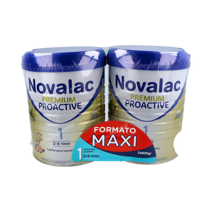 Novalac Premium Proactive 1 Leche Infantil 800 G Duplo Novalac Premium Proactive 1 Leche Infantil 800 G Duplo