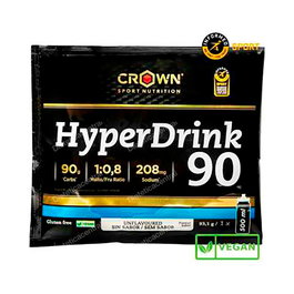 CROWN SPORT NUTRITION Bebida Deportiva en Polvo Hyperdrink 90 Neutro 93,1 G Vegana Sin Aditivos