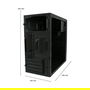 LC-Power 2014MB Caja PC Midi Tower Negra Compatible con micro ATX y Mini-ITX