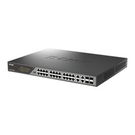 D-Link DSS-200G-28MP Switch Gestionado L2 con 24 Puertos PoE y 4 Combo SFP