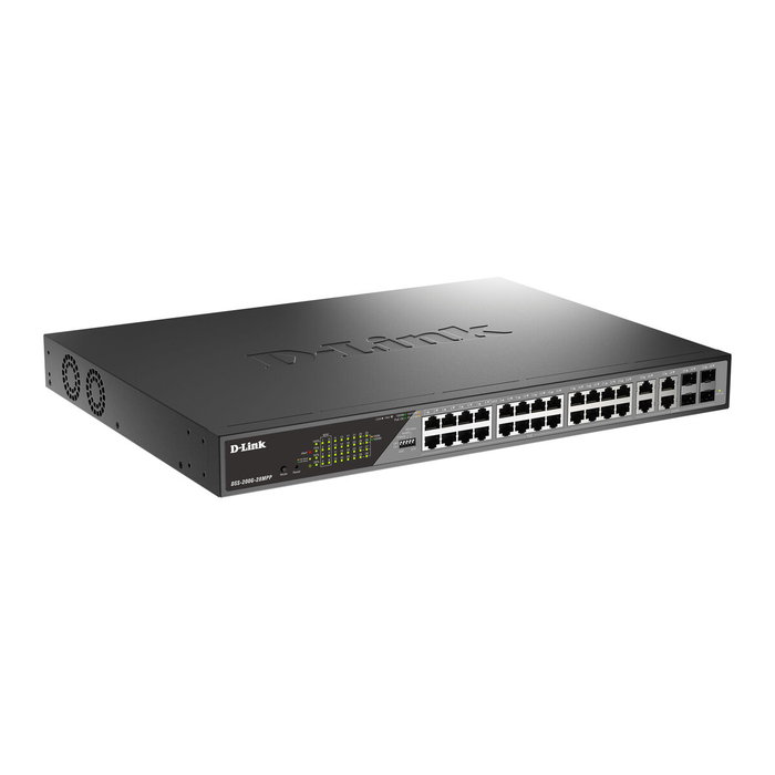 D-Link DSS-200G-28MP Switch Gestionado L2 con 24 Puertos PoE y 4 Puertos Combo SFP D-Link DSS-200G-28MP Switch Gestionado L2 con 24 Puertos PoE y 4 Puertos Combo SFP