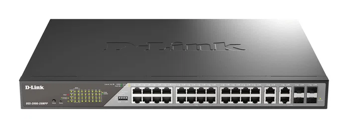 D-Link DSS-200G-28MP/E Switch Gigabit PoE+ de 28 puertos