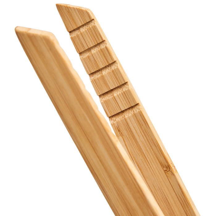 Dangrill Pinzas Salchicha Bbq Bambú Tratadas con Aceite para Coger y Voltear Alimentos Delicadamente Medidas 28x3x4 cm