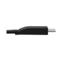 Tripp Lite U444-T6N-H4GUBC Adaptador USB-C a HDMI 4K Multipuerto con Carga PD 100W, USB 3.1, Puerto Gigabit Ethernet, Cable Autoguardado, Negro