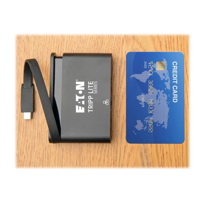 Tripp Lite U444-T6N-H4GUBC Adaptador USB-C a HDMI 4K Multipuerto con Carga PD 100W, USB 3.1, Puerto Gigabit Ethernet, Cable Autoguardado, Negro