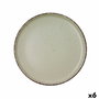 Quid Plato Llano Cerámico Duna Verde (6 Unidades) 26,5x2,8 cm