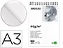 Liderpapel Bloc Dibujo Esbozos Espiral A3 297x420mm 100 Hojas 90gr/m2 Sin Recuadro